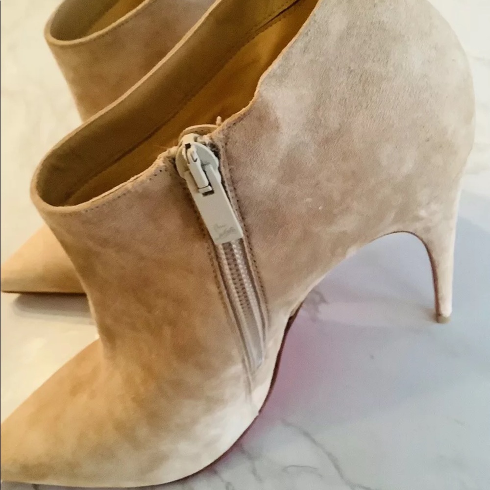 New: Christian Louboutin Gorgona 100 Suede Boots 8.5